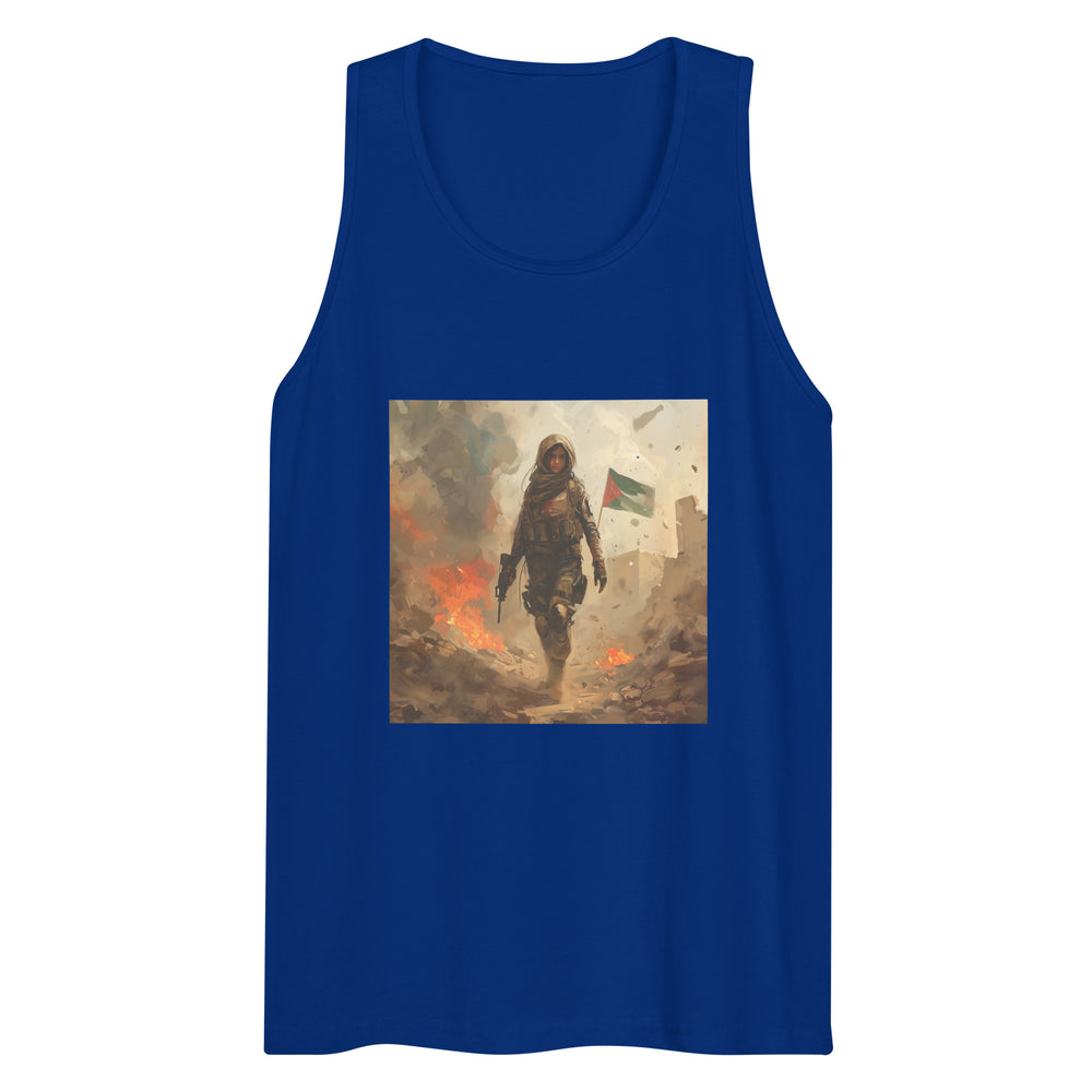 Palestine Resistance - Men’s Premium Tank Top, Mens Premium Tank Top Team Royal