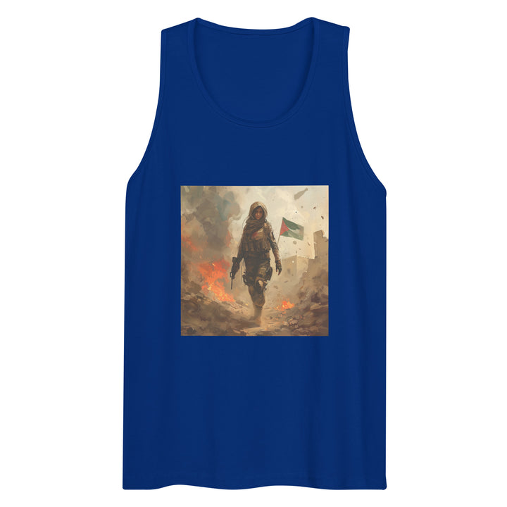 Palestine Resistance - Men’s Premium Tank Top, Mens Premium Tank Top Team Royal