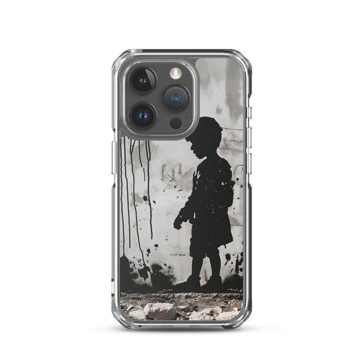 Palestine Wall - Clear Case for iPhone®, iPhone iPhone 15 Pro Case On Phone