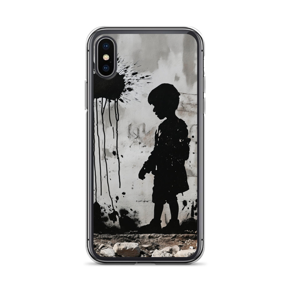 Palestine Wall - Clear Case for iPhone®, iPhone iPhone X Xs Case On Phone