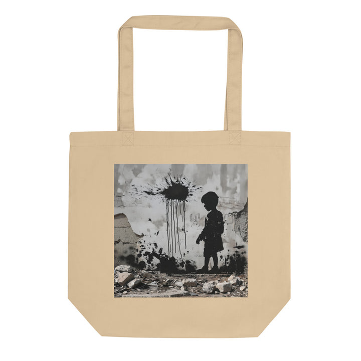 Palestine Wall - Eco Tote Bag, Eco Tote Bag Oyster