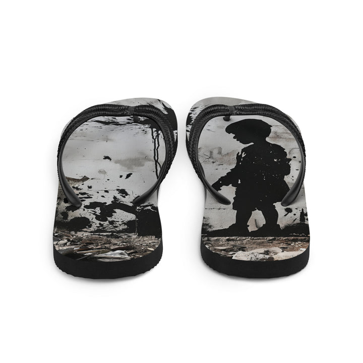 Palestine Wall - Flip-Flops, Sublimation Flip Flops White