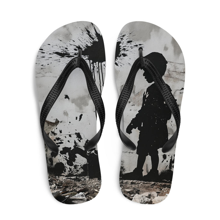 Palestine Wall - Flip-Flops, Sublimation Flip Flops White