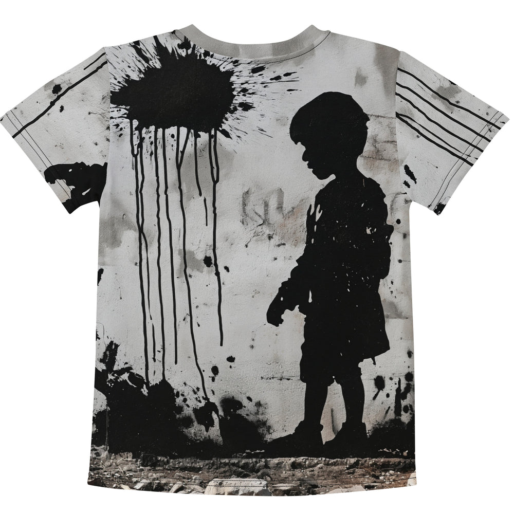 Palestine Wall - Kids Crew Neck T-Shirt, T Shirt White