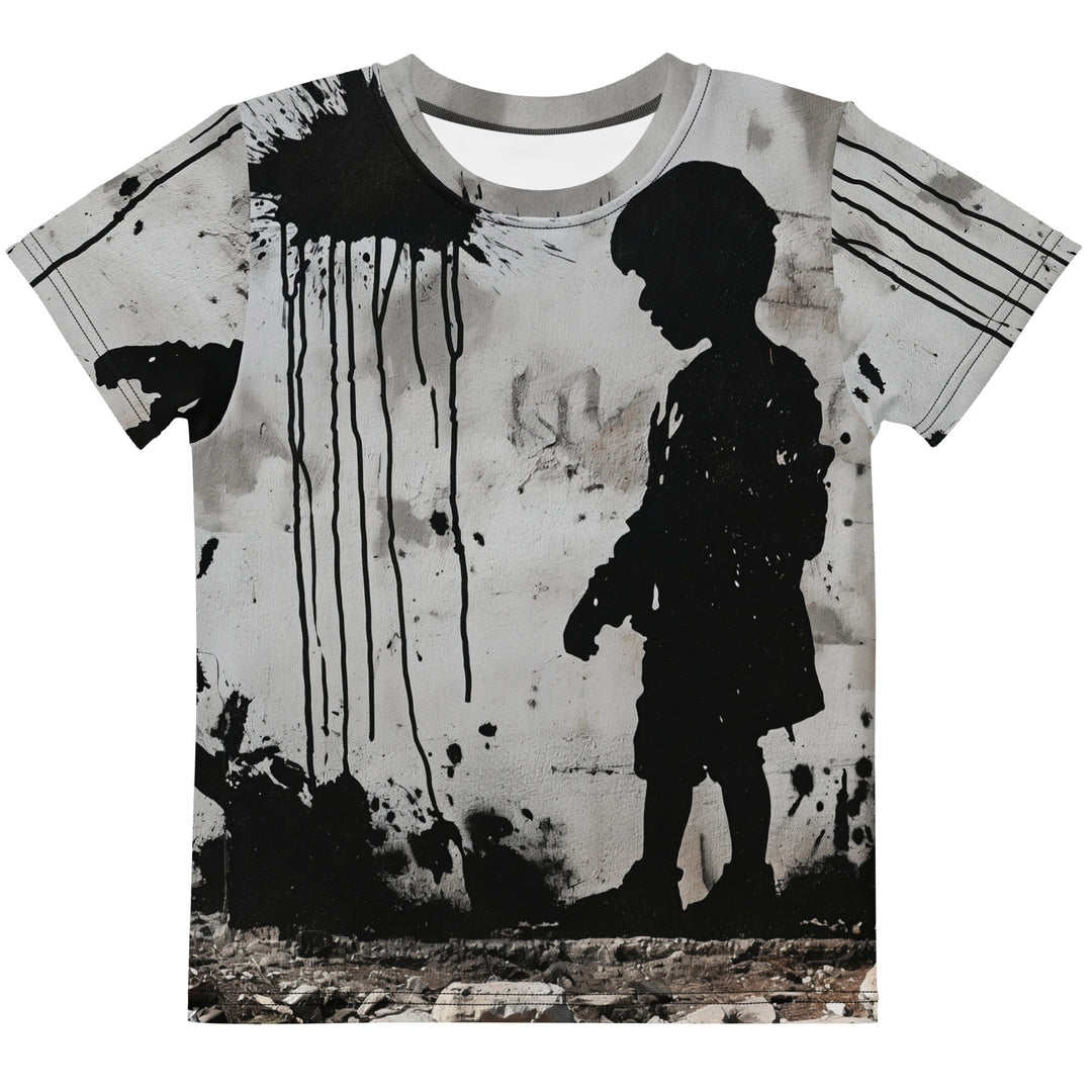 Palestine Wall - Kids Crew Neck T-Shirt, T Shirt White