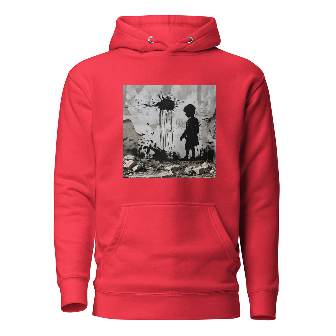 Palestine Wall - Men’s Hoodie, Team Red