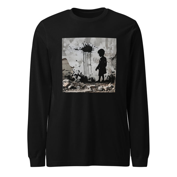 Palestine Wall - Men’s Long Sleeve Shirt, Black