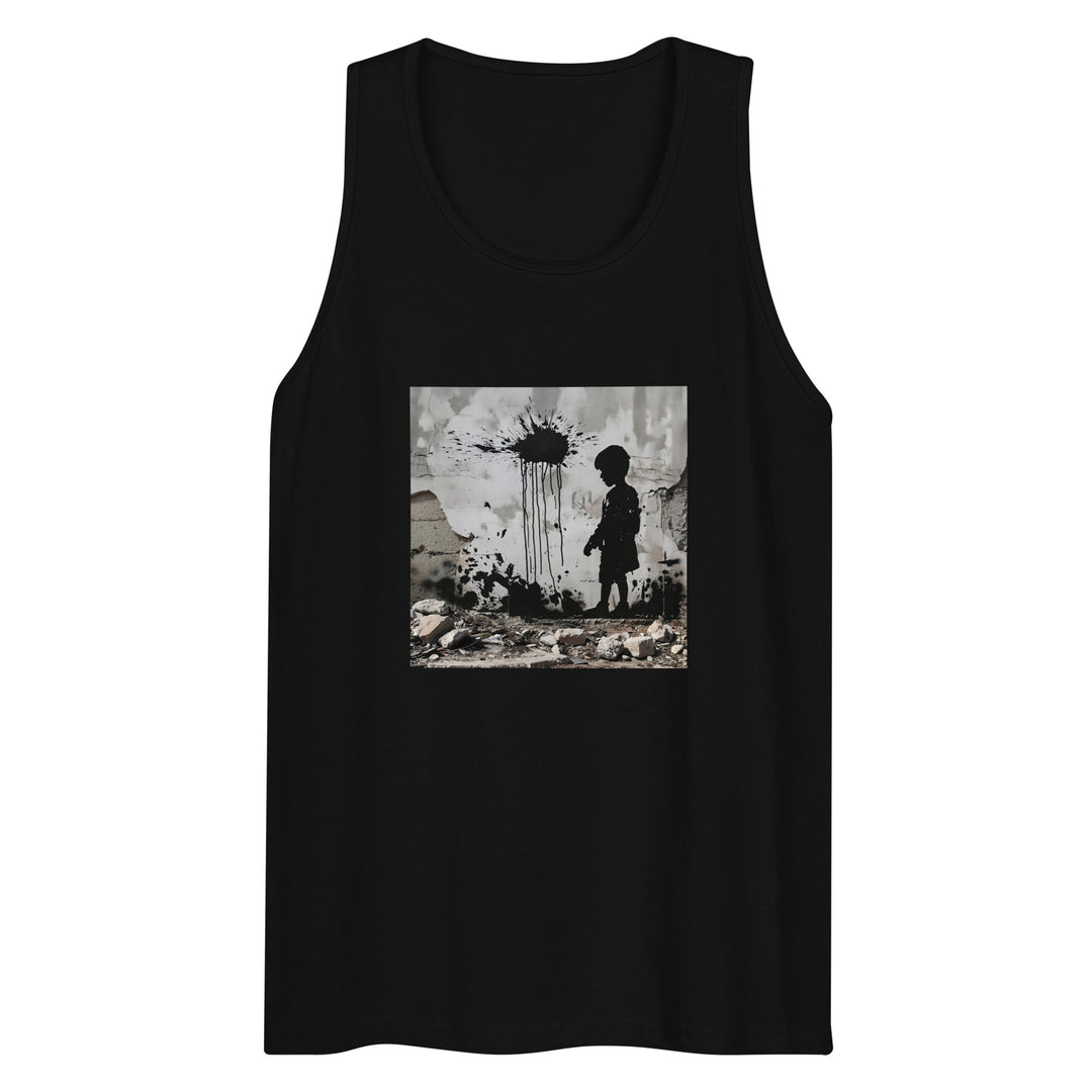Palestine Wall - Men’s Premium Tank Top, Mens Premium Tank Top Black