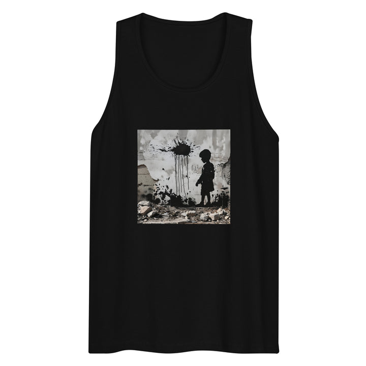 Palestine Wall - Men’s Premium Tank Top, Mens Premium Tank Top Black