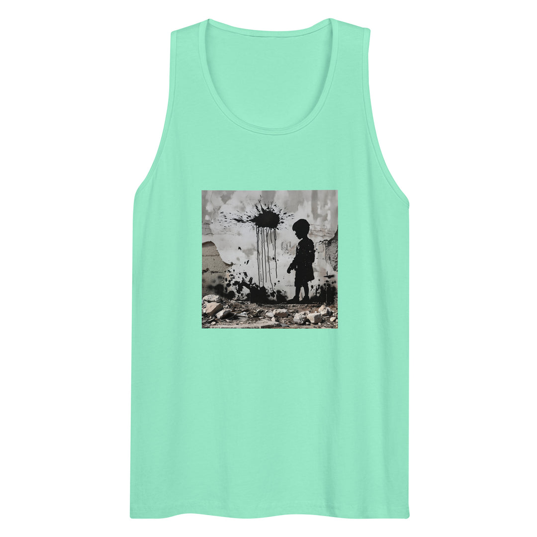 Palestine Wall - Men’s Premium Tank Top, Mens Premium Tank Top Mint