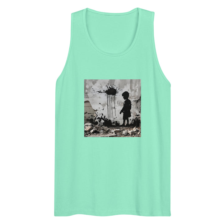 Palestine Wall - Men’s Premium Tank Top, Mens Premium Tank Top Mint