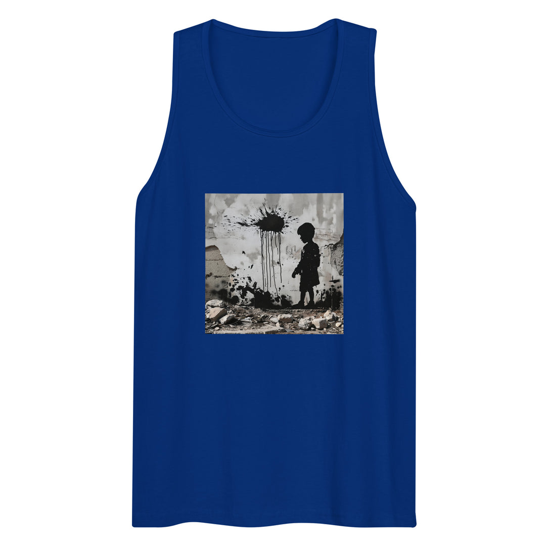 Palestine Wall - Men’s Premium Tank Top, Mens Premium Tank Top Team Royal
