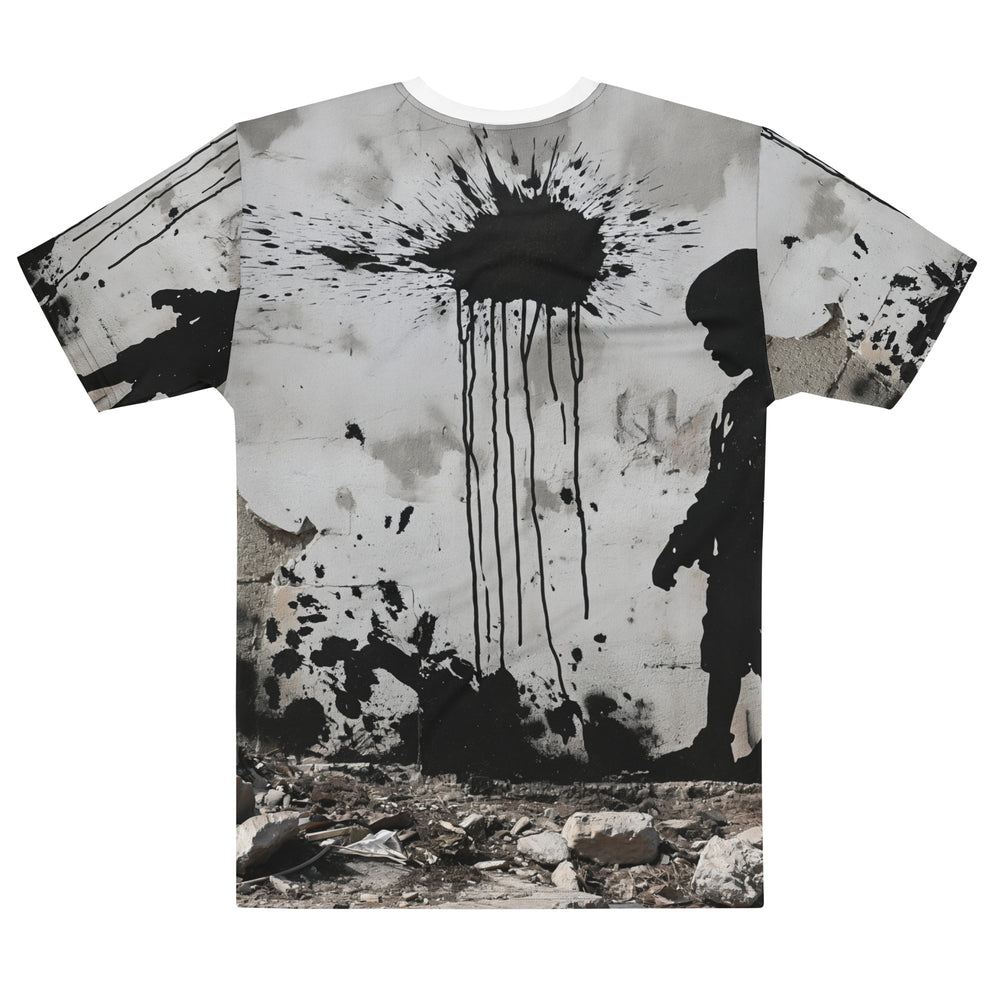 Palestine Wall Tee - Men’s T-Shirt, Mens Crew Neck T Shirt White