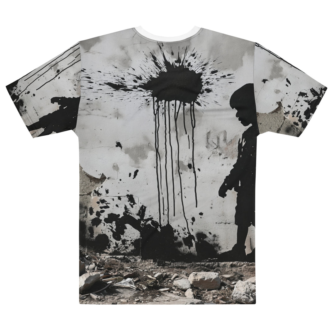Palestine Wall Tee - Men’s T-Shirt, Mens Crew Neck T Shirt White
