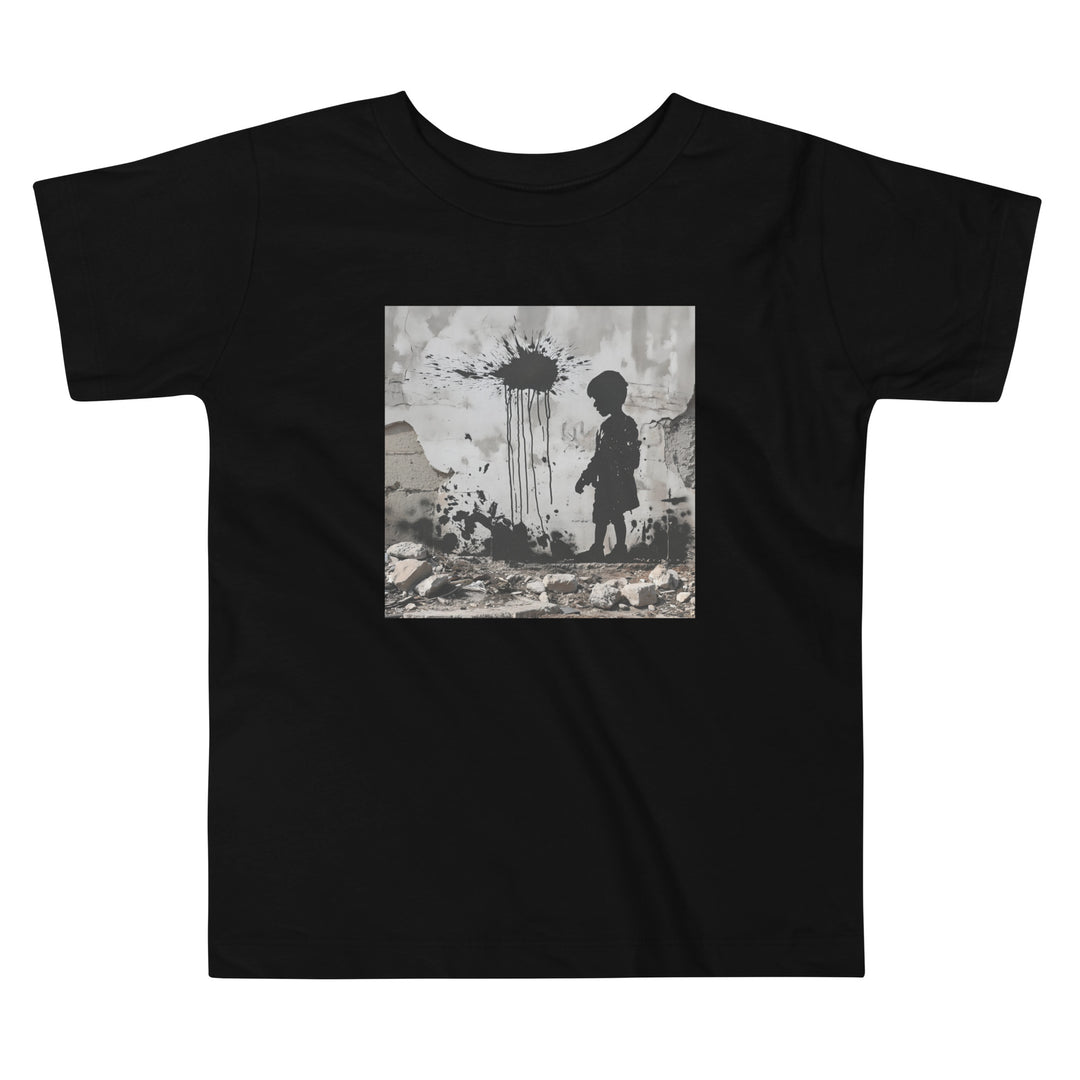 Palestine Wall - Toddler Short Sleeve Tee, Black