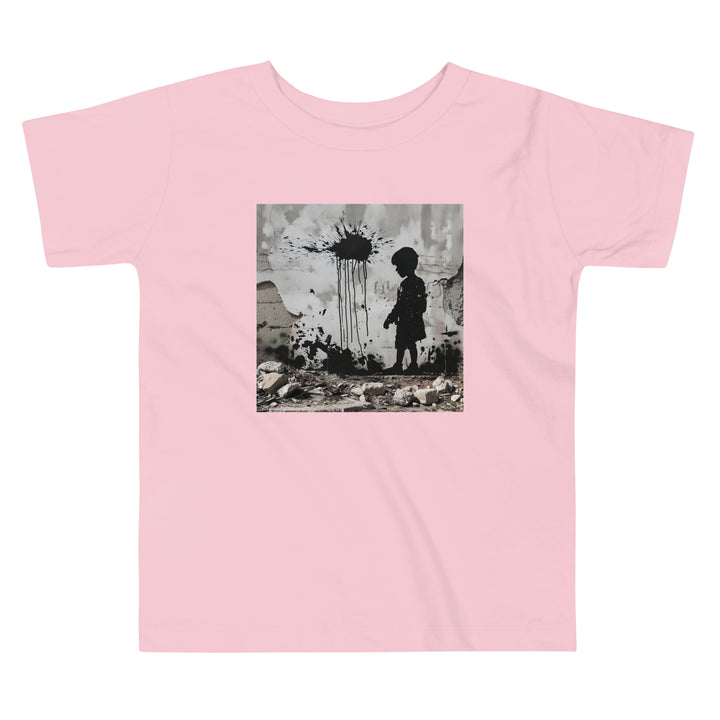 Palestine Wall - Toddler Short Sleeve Tee, Pink
