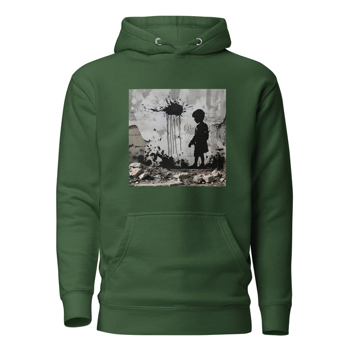 Palestine Wall - Women’s Hoodie, Forest Green