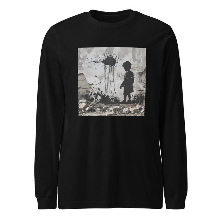 Palestine Wall - Women’s Long Sleeve Tee, Black