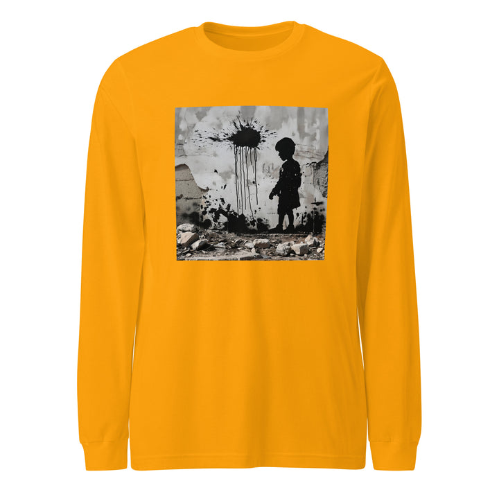 Palestine Wall - Women’s Long Sleeve Tee, Gold