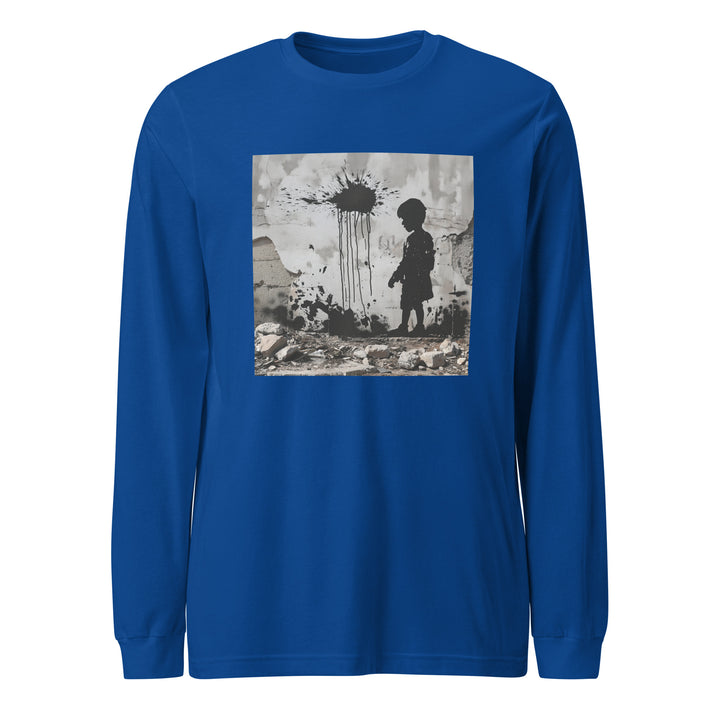 Palestine Wall - Women’s Long Sleeve Tee, True Royal