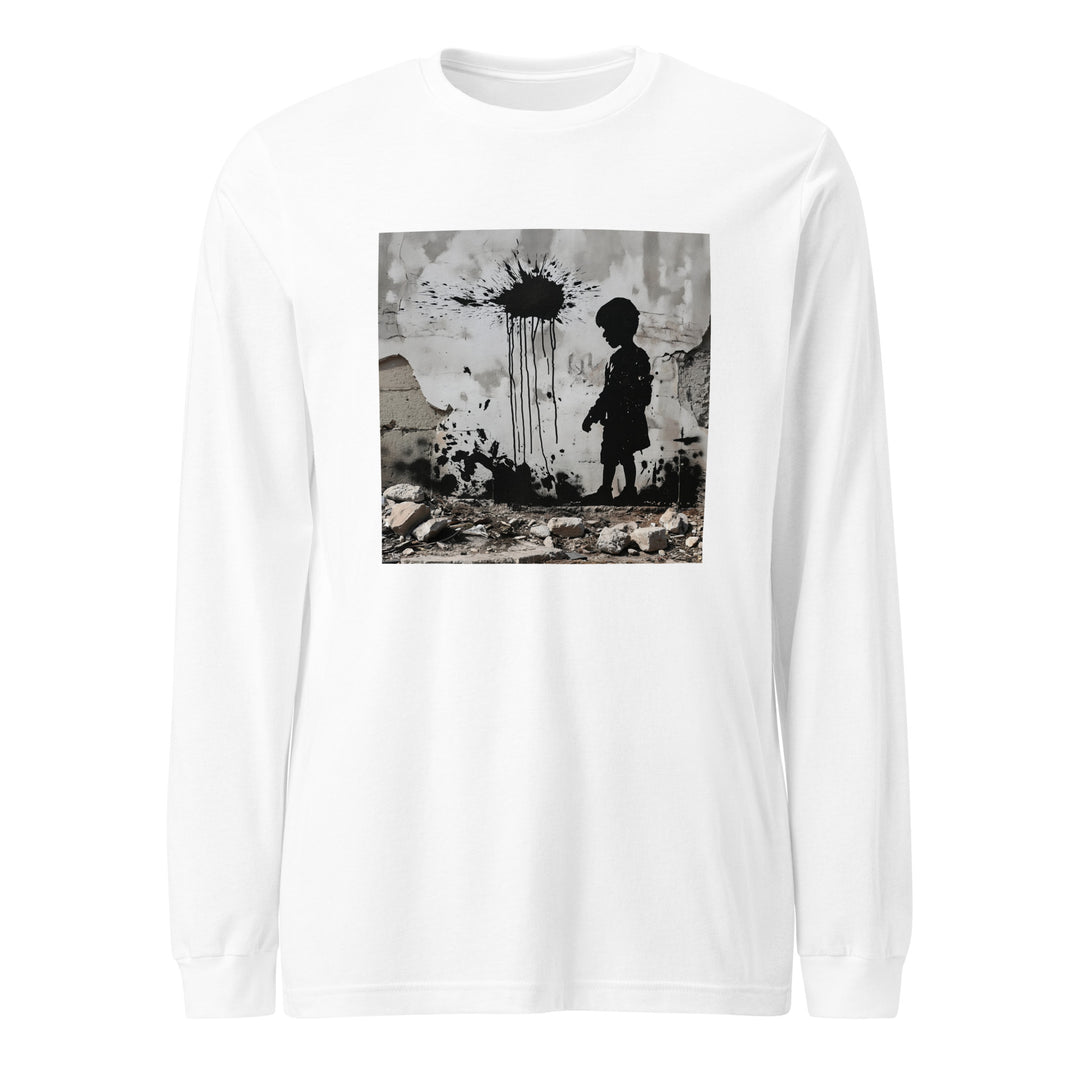 Palestine Wall - Women’s Long Sleeve Tee, White