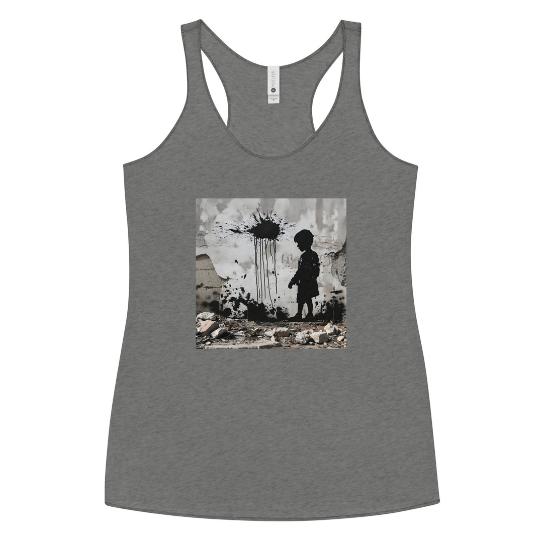 Palestine Wall - Women’s Racerback Tank, Womens Racerback Tank Top Premium Heather