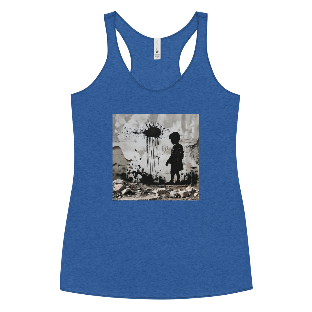 Palestine Wall - Women’s Racerback Tank, Womens Racerback Tank Top Vintage Royal