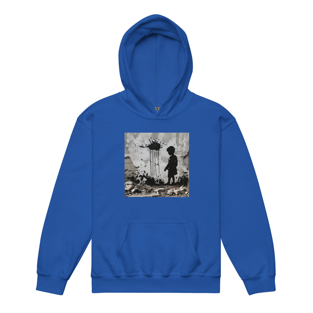 Palestine Wall - Youth Heavy Blend Hoodie, Royal