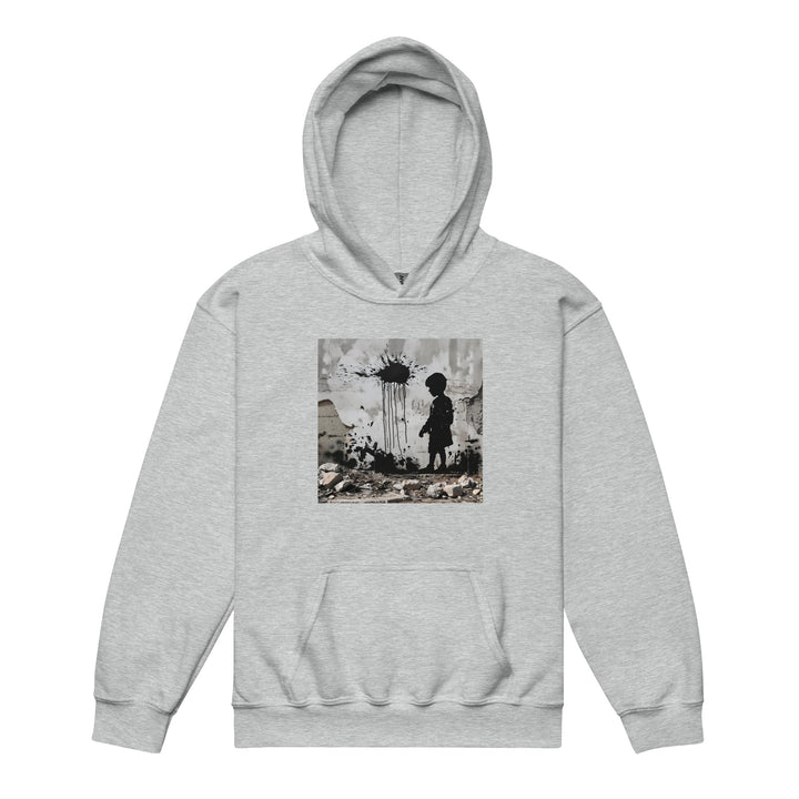 Palestine Wall - Youth Heavy Blend Hoodie, Sport Grey