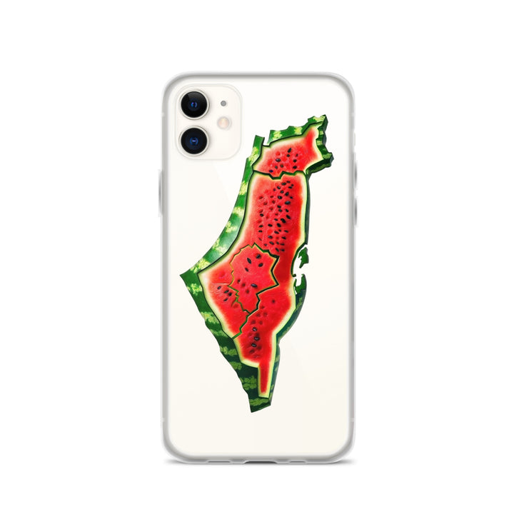 Palestine Watermelon - Clear Case for iPhone®, iPhone iPhone 11 Case On Phone