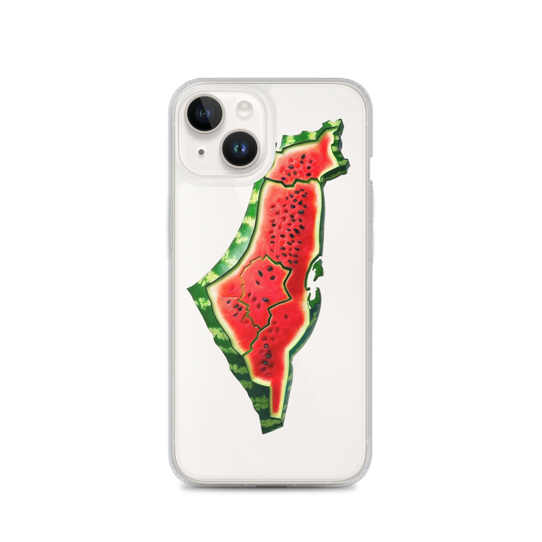 Palestine Watermelon - Clear Case for iPhone®, iPhone iPhone 14 Case On Phone