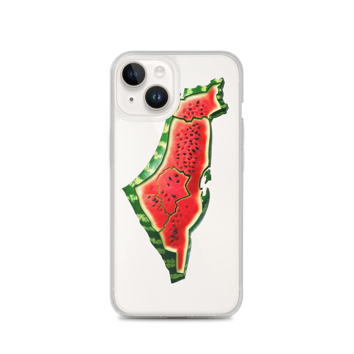 Palestine Watermelon - Clear Case for iPhone®, iPhone iPhone 14 Case On Phone