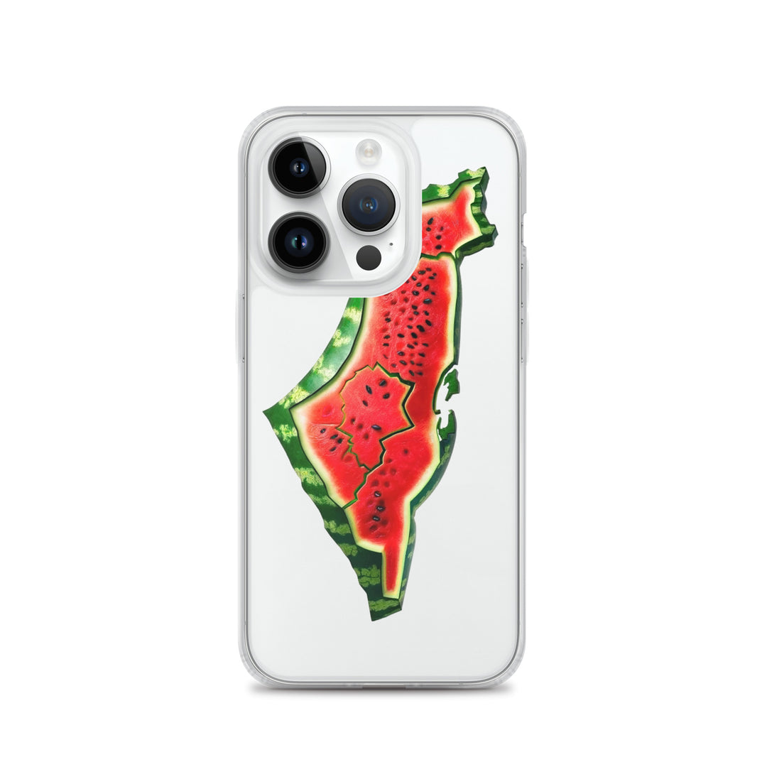 Palestine Watermelon - Clear Case for iPhone®, iPhone iPhone 14 Pro Case On Phone