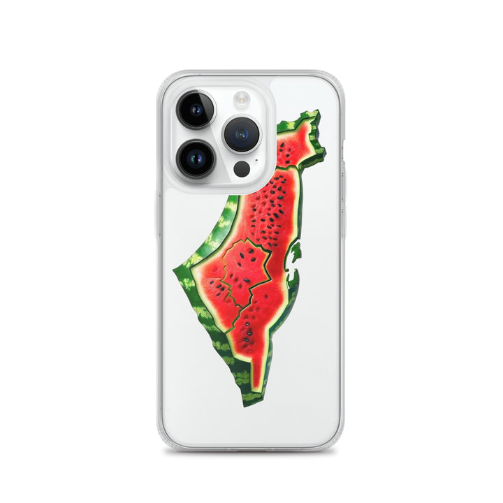 Palestine Watermelon - Clear Case for iPhone®, iPhone iPhone 14 Pro Case On Phone