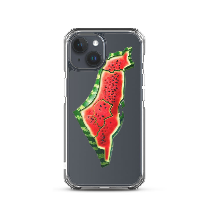 Palestine Watermelon - Clear Case for iPhone®, iPhone iPhone 15 Case On Phone