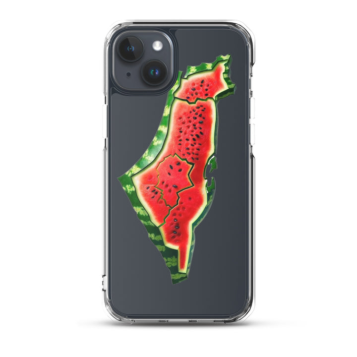 Palestine Watermelon - Clear Case for iPhone®, iPhone iPhone 15 Plus Case On Phone