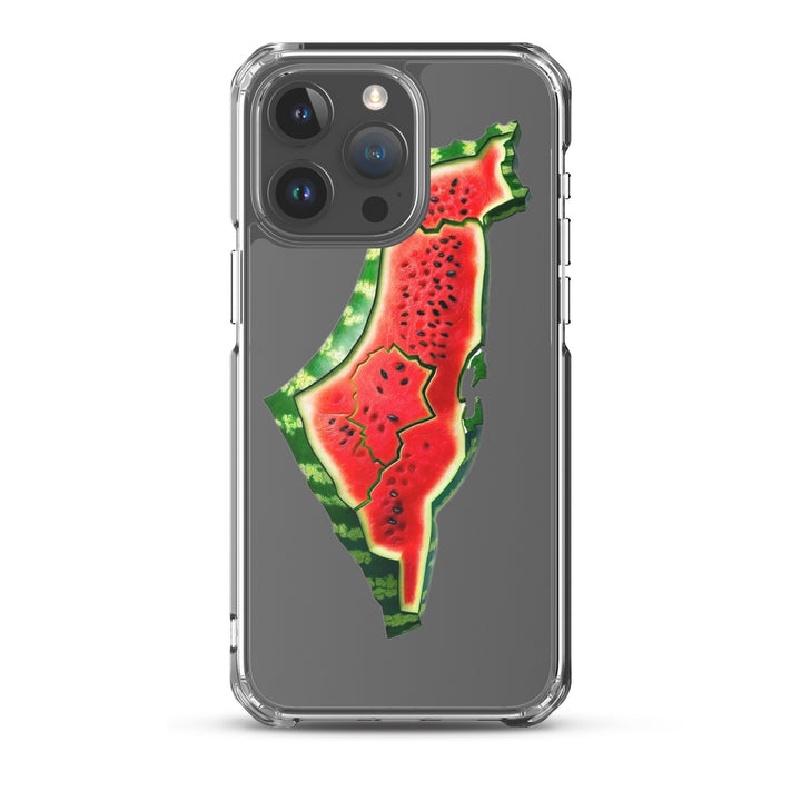 Palestine Watermelon - Clear Case for iPhone®, iPhone iPhone 15 Pro Max Case On Phone
