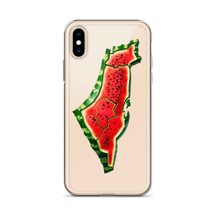 Palestine Watermelon - Clear Case for iPhone®, iPhone iPhone X Xs Case On Phone