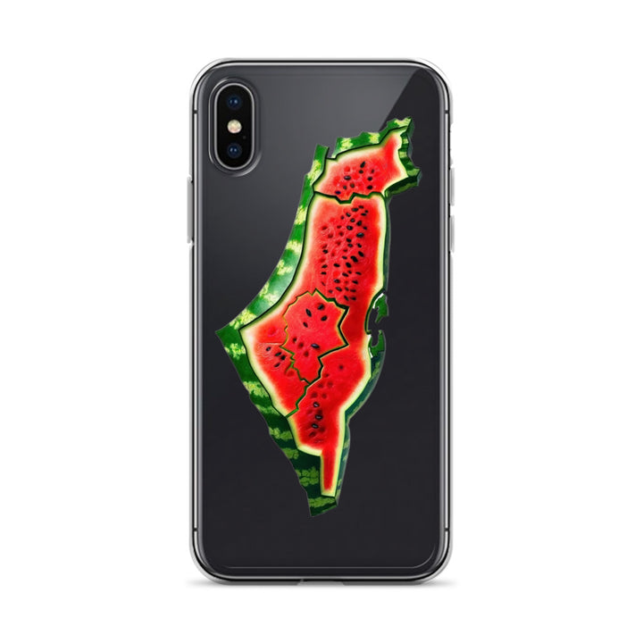 Palestine Watermelon - Clear Case for iPhone®, iPhone iPhone X Xs Case On Phone