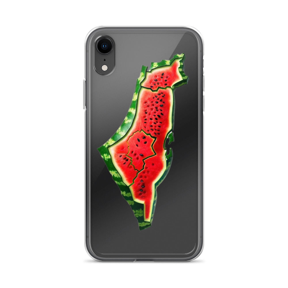 Palestine Watermelon - Clear Case for iPhone®, iPhone iPhone Xr Case On Phone