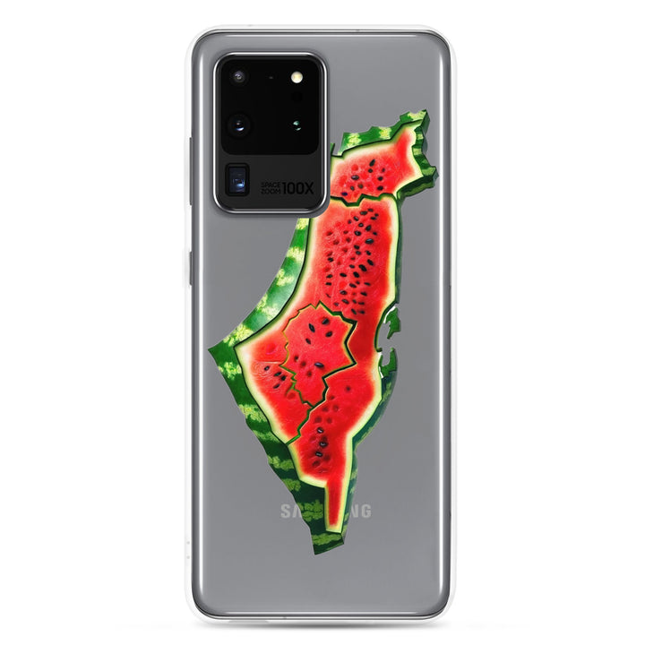 Palestine Watermelon - Clear Case for Samsung®, Samsung Samsung Galaxy S20 Ultra Case On Phone