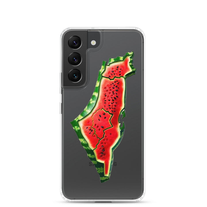 Palestine Watermelon - Clear Case for Samsung®, Samsung Samsung Galaxy S22 Case On Phone