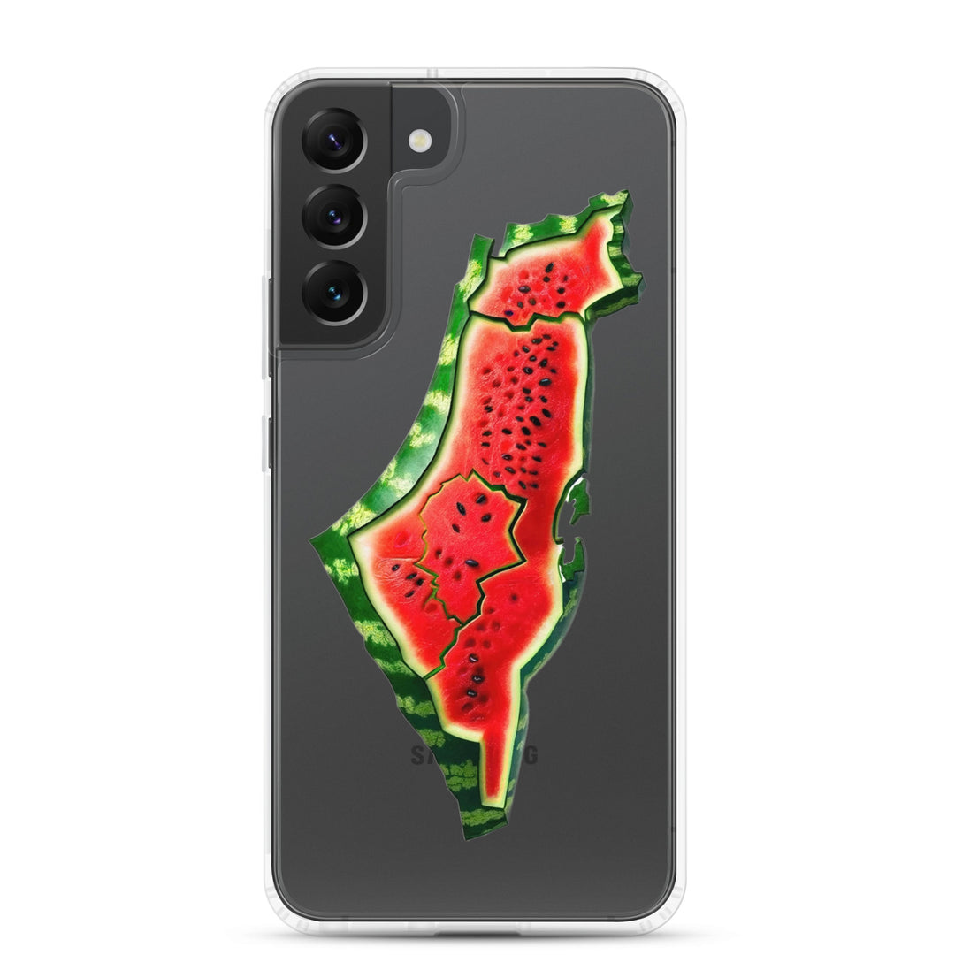 Palestine Watermelon - Clear Case for Samsung®, Samsung Samsung Galaxy S22 Plus Case On Phone