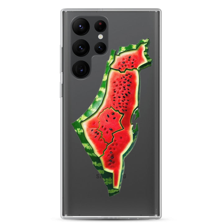 Palestine Watermelon - Clear Case for Samsung®, Samsung Samsung Galaxy S22 Ultra Case On Phone