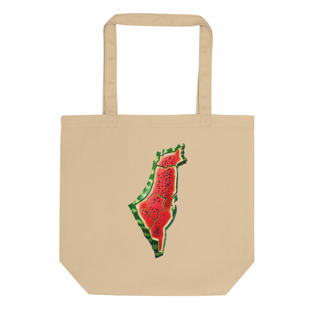 Palestine Watermelon - Eco Tote Bag, Eco Tote Bag Oyster
