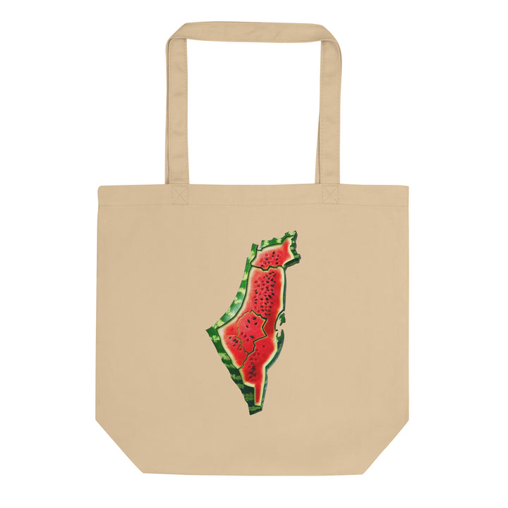 Palestine Watermelon - Eco Tote Bag, Eco Tote Bag Oyster