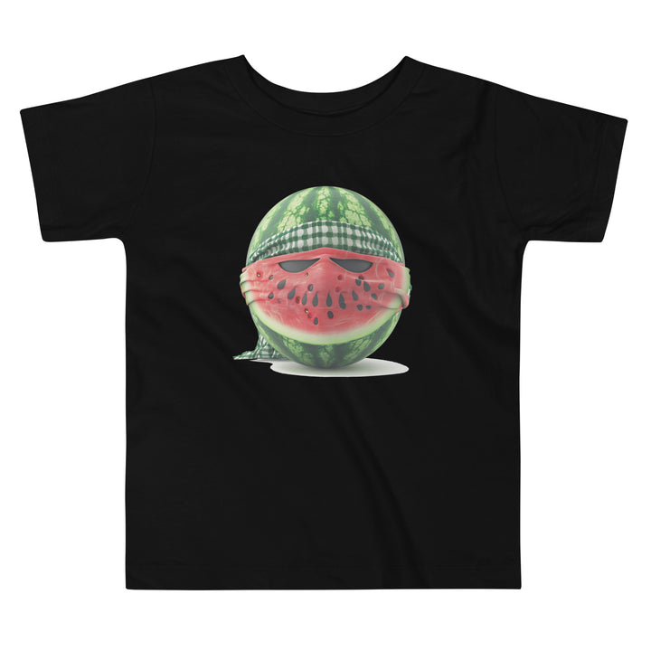 Palestine Watermelon Fighter - Toddler Short Sleeve Tee, Black