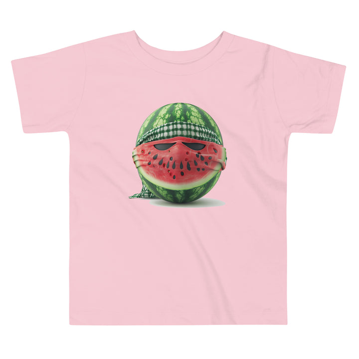Palestine Watermelon Fighter - Toddler Short Sleeve Tee, Pink