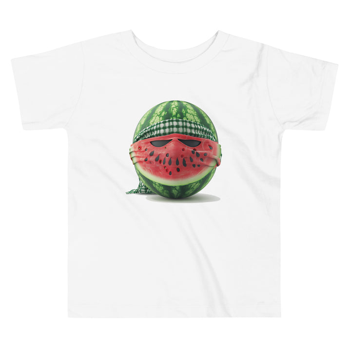 Palestine Watermelon Fighter - Toddler Short Sleeve Tee, White