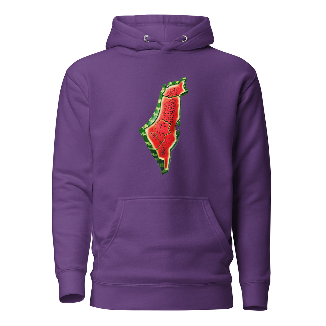 Palestine Watermelon - Men’s Hoodie, Purple